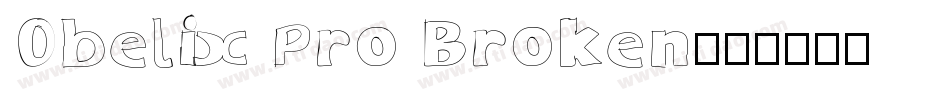 Obelix Pro Broken字体转换